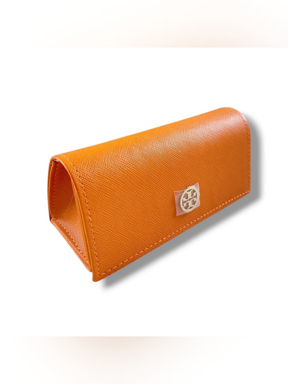 Tory Burch | NWOT Orange Saffiano Textured Eyeglasses Sunglasses Case